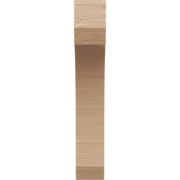 5in. W X 10in. D X 30in. H Series 2 Thin Legacy Rough Cedar Woodgrain TimberThane Corbel, Primed Tan
